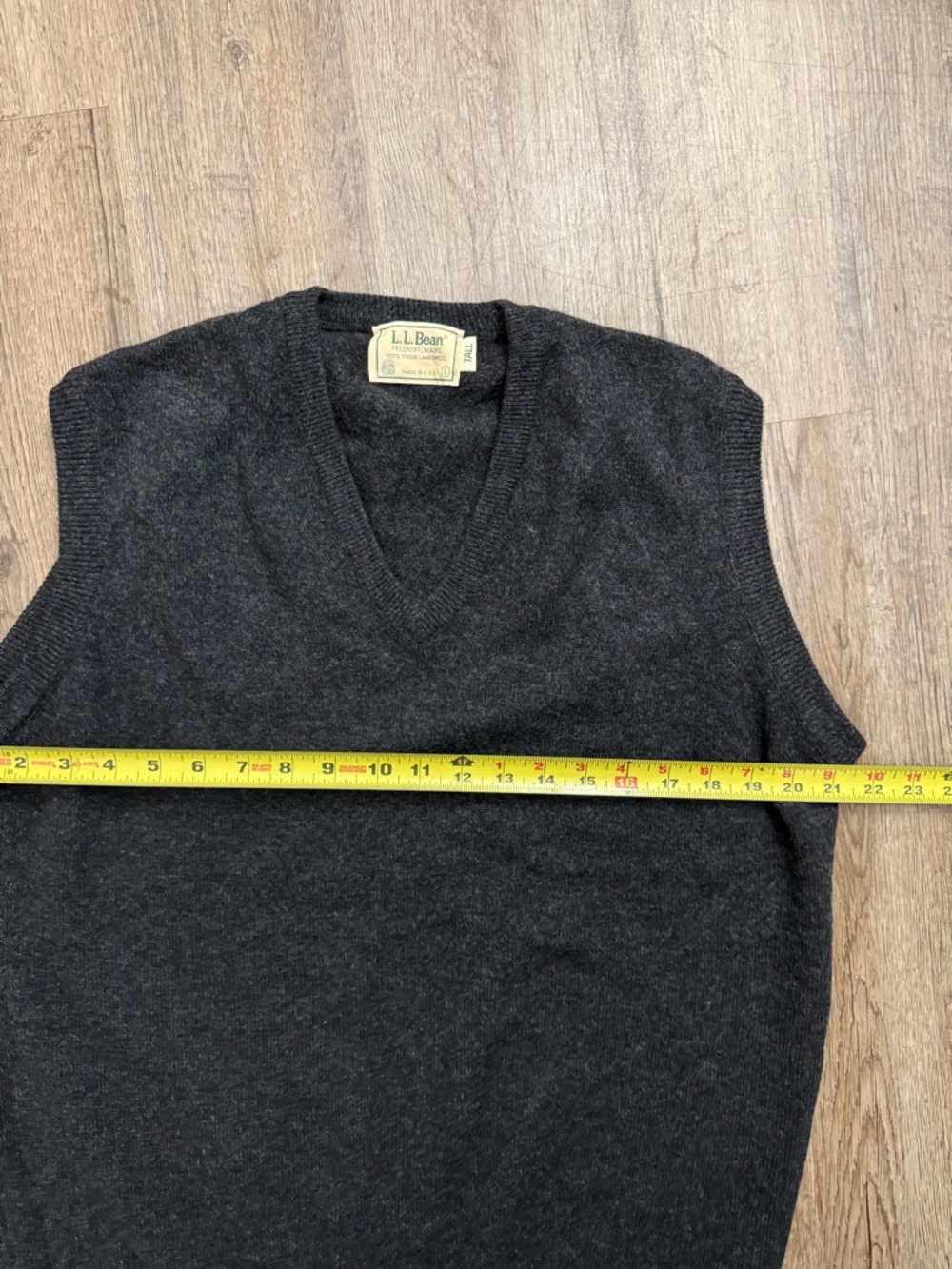 VTG L.L. Bean • Virgin Lambswool Sweater Vest - Picture 8 of 8
